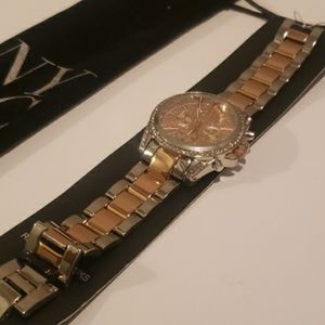 New York & Company watch in a silvertone